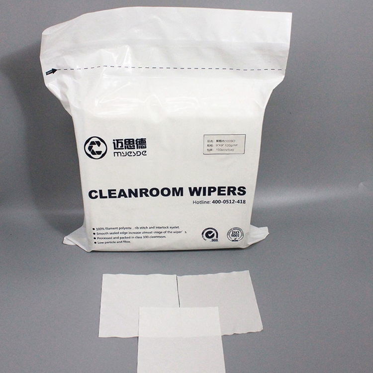 9" x 9" Dustless 100 Polyester Cleanroom Wiper Cloth