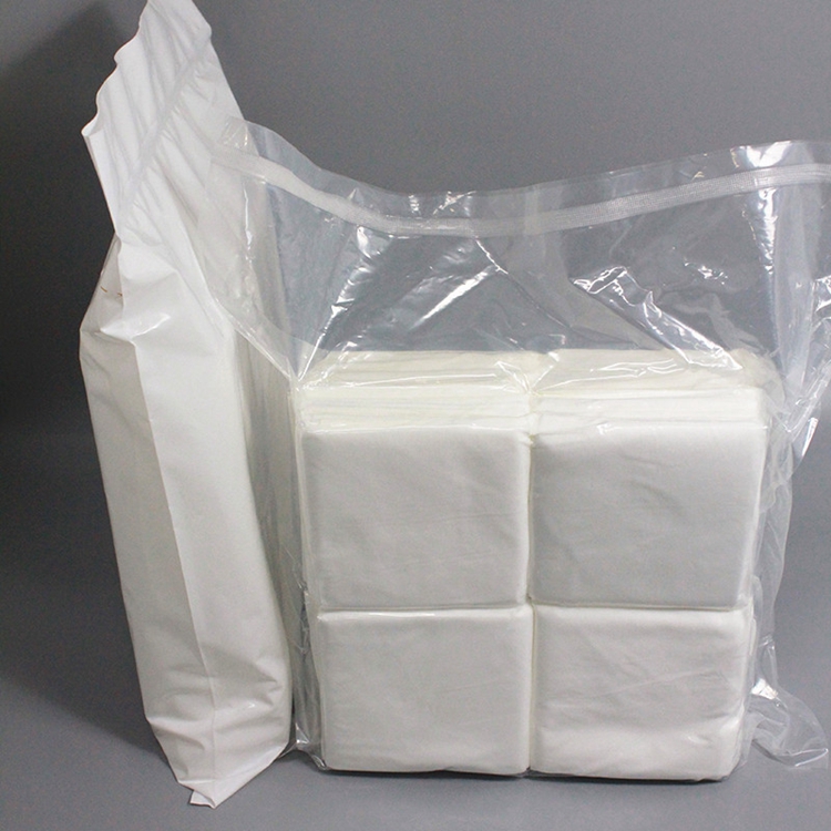 Customized Polyester 4*4 inch Cleanroom Wipe Cloth