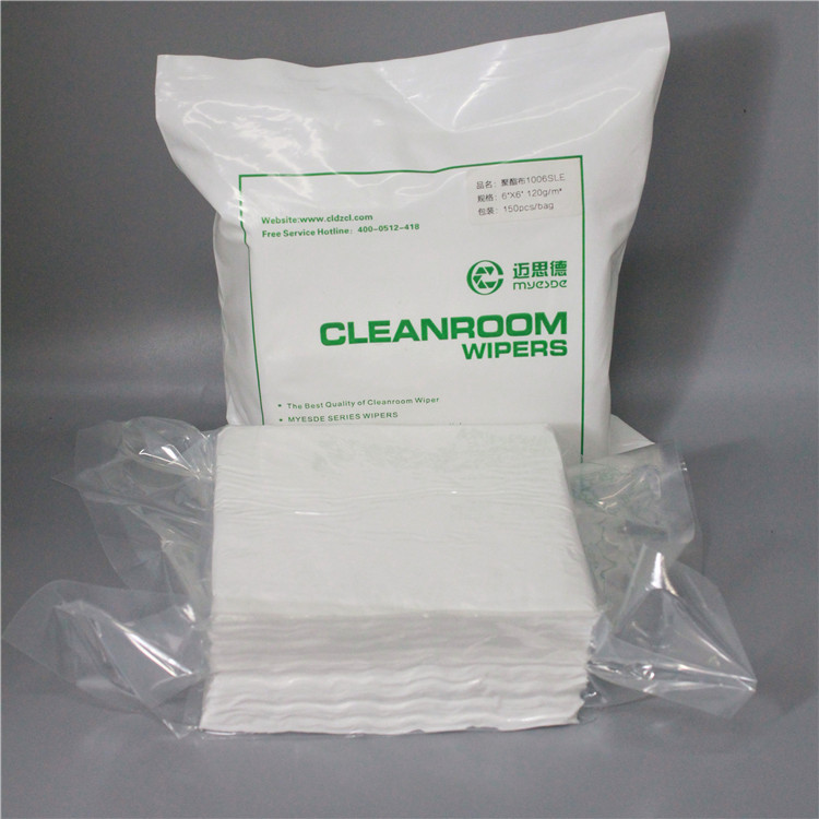 Wholesale Industry Cleanroom disposable Polyester wipe