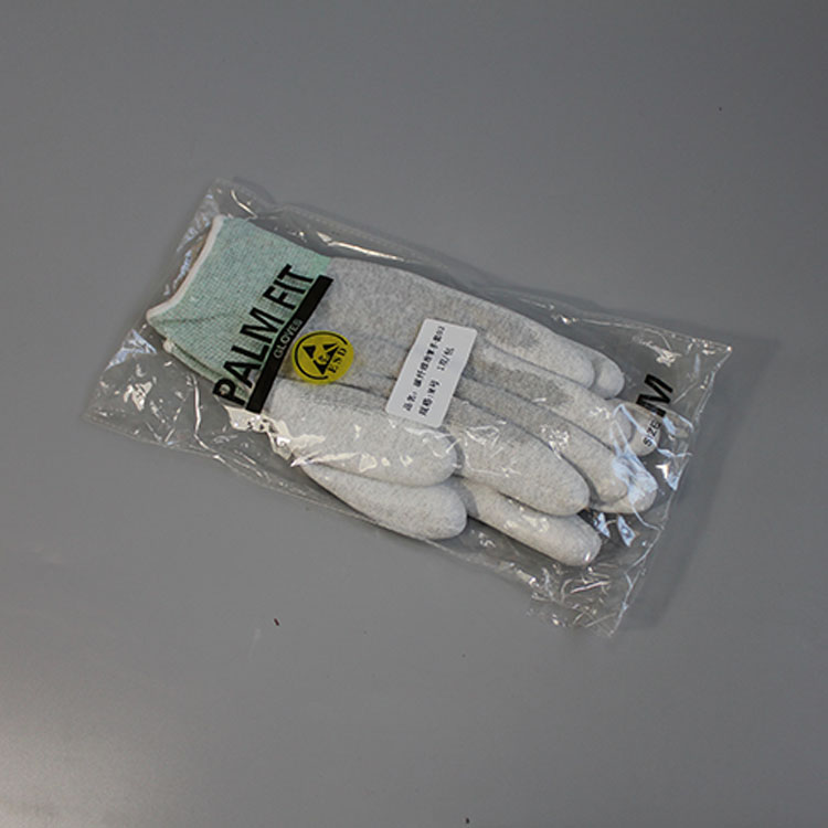 wholesale Pu Finger Coated Work Gloves,Esd Carbon Fiber Fit Glove