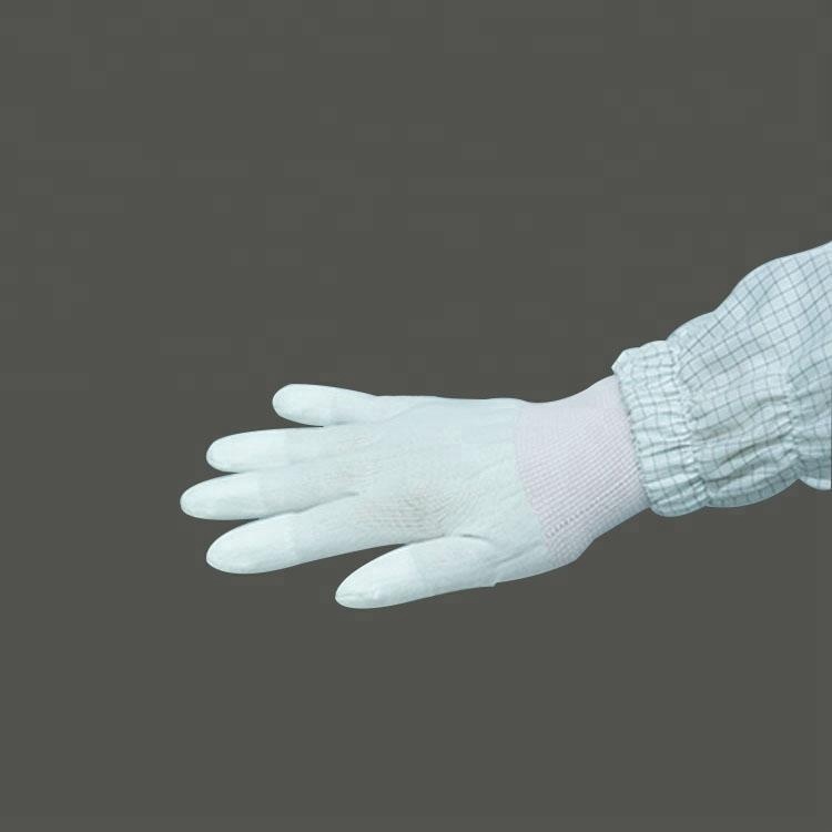 2O19 Hot Sale Pu Esd Fingertip Coating Gloves