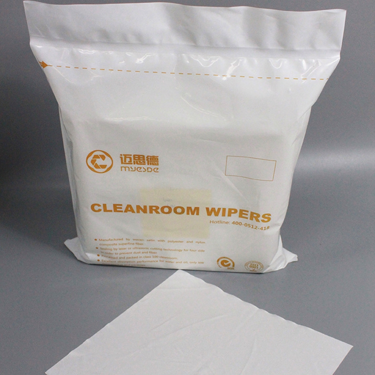 Clean High Quality Class 100 Laser Sealed Lint Free Polyester Cloth Cleanroom Wipers For Cleaning