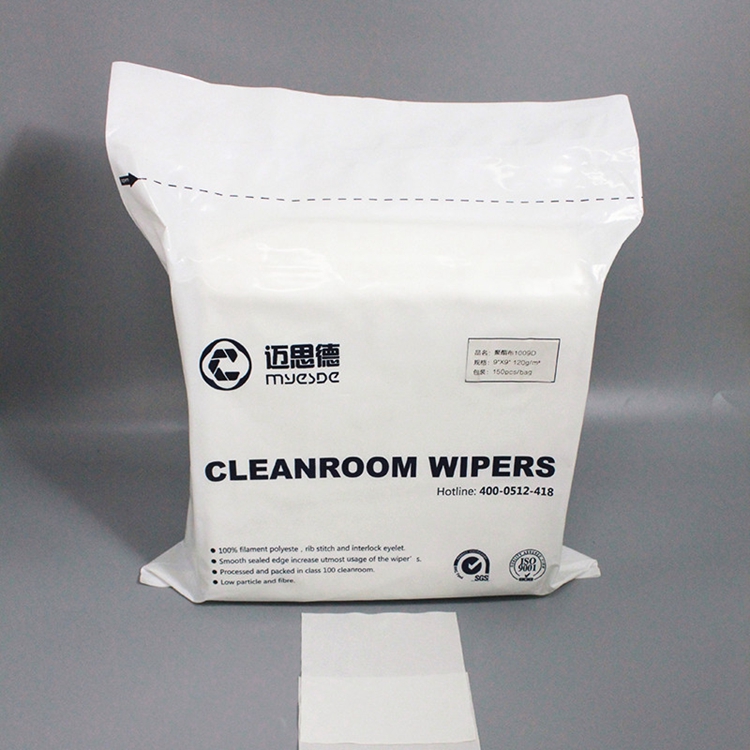 Polyester cleanroom Wiper 4x4 inch cleaning Wipers Disposable Clean Room Wipers