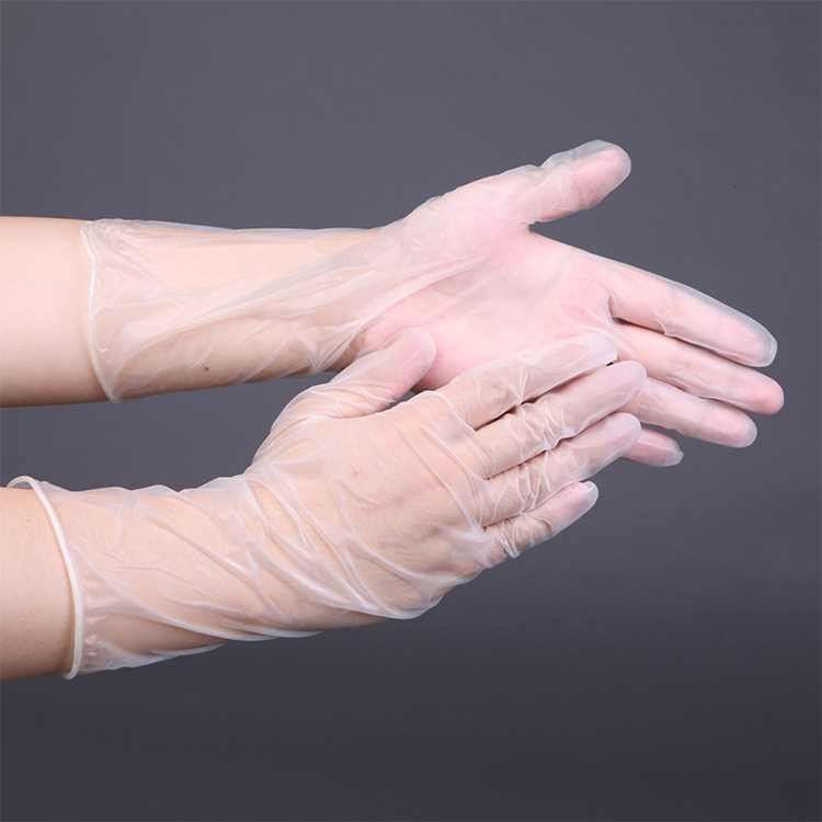 Disposable high quality powder free disposable vinyl gloves for factory