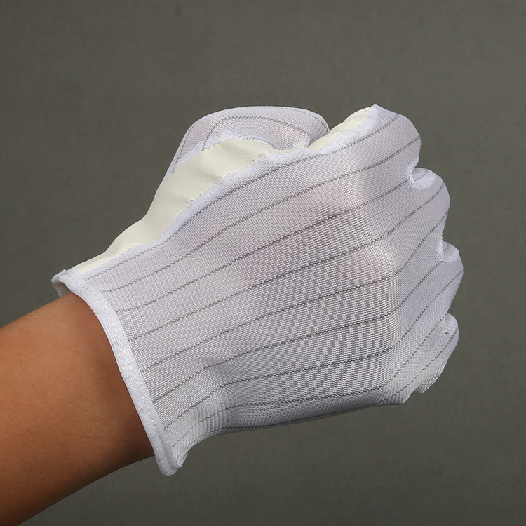 Cleanroom pu palm fit ESD gloves
