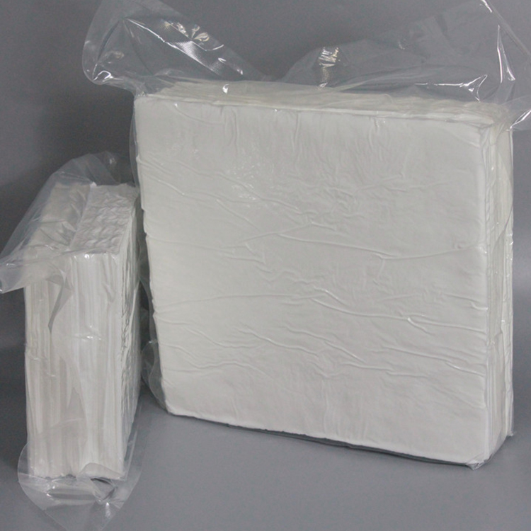 110gsm 4x4 Industry Cleanroom 100% Polyester Hand Cleanroom Wipe