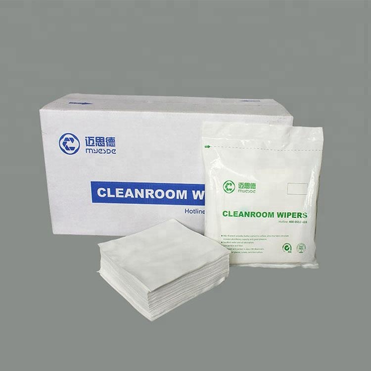 Hot Selling 9X9Inch Lcd Pcb White Clean Room Wiper Wiping Cloth