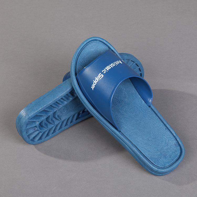 High Quality Blue Pvc Esd Slippers For Lab Antistatic Esd Slipper