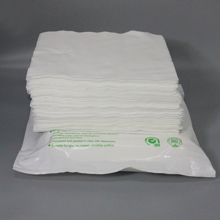 230gsm 9inch class100 Hot sale Microfiber Material Cleanroom Wipes Mobile Phone Cleanroom Wipers