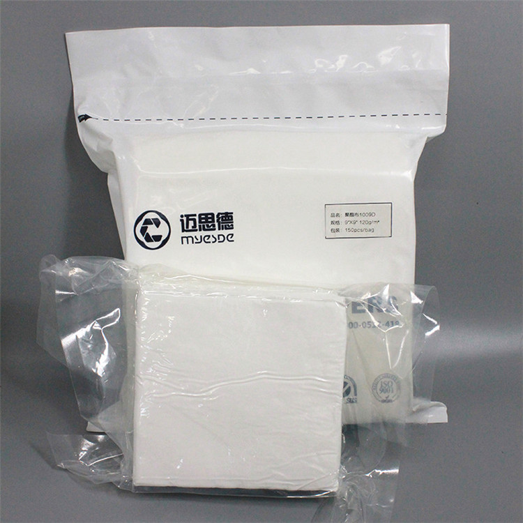 Factory Supply Disposable Wiper Cloth Polyester Lint Free Cleanroom Wiper