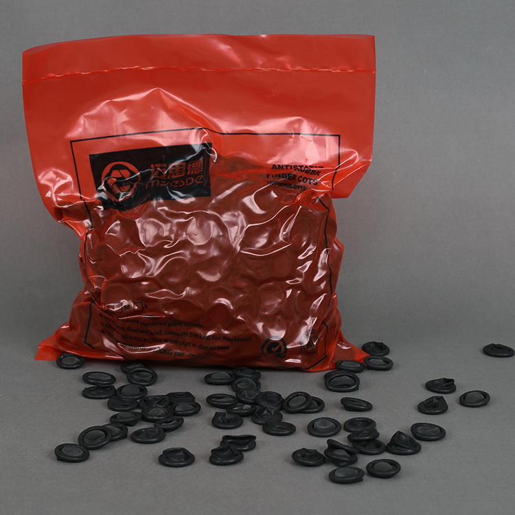 M Size Black CleanRoom Esd Latex Finger Cot