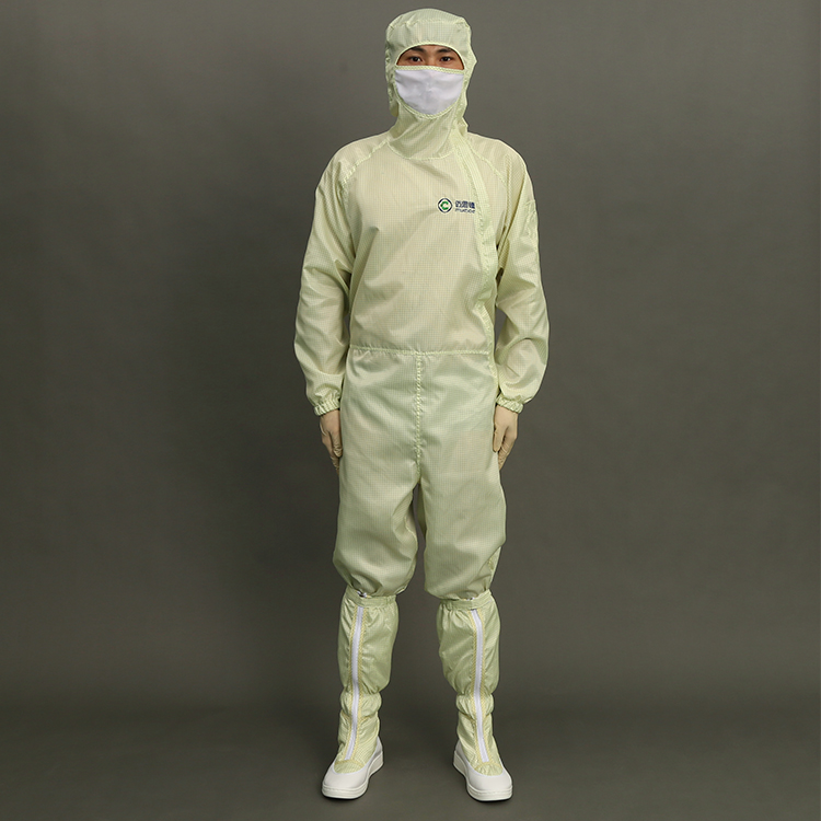 5mm Strip Polyester High Quality ESD Cleanroom Jumpsuit Antistatic Coverall