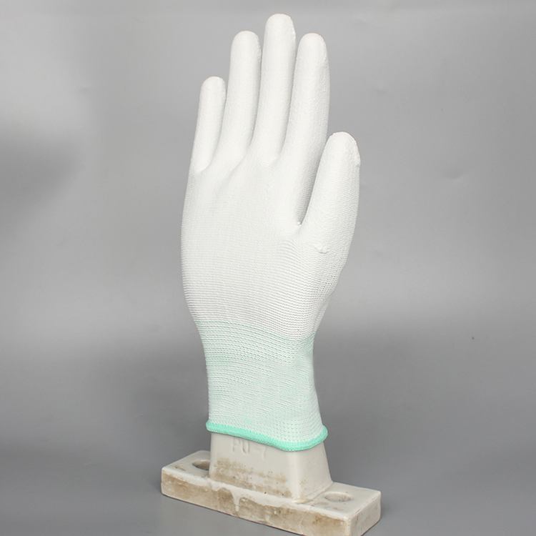 wholesale Nylon Pu Coated Esd Gloves,Palm And Finger Coated Glove