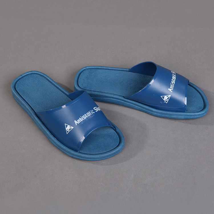 High Quality Blue Pvc Esd Slippers For Lab Antistatic Esd Slipper