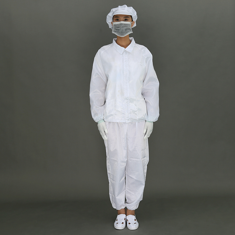 Unisex Anti-Static White Safety Coverall With Washable