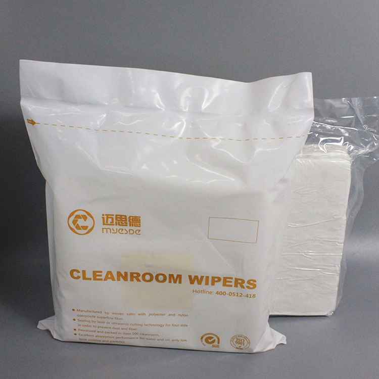 Hot selling Cleanroom Polyester Cleaning Wipe Fabric