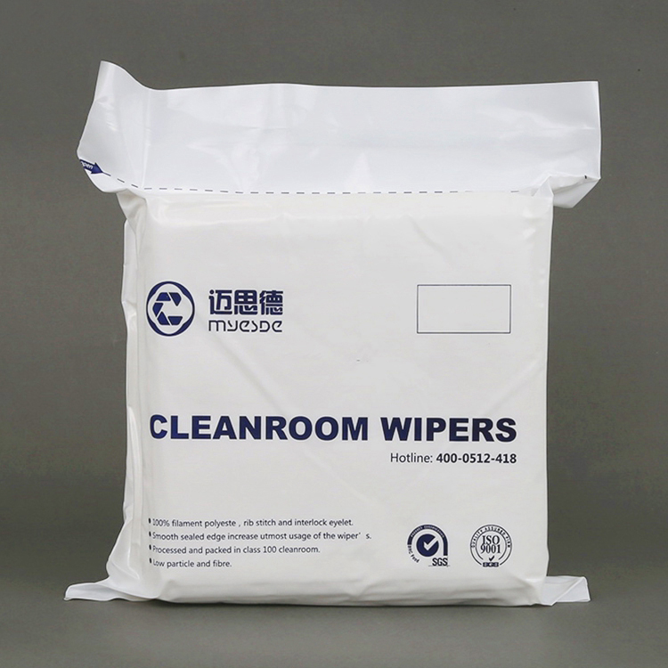 9"x9" Clean Class 1000 Laser Cutting Lint Free Polyester Cleanroom Wiper