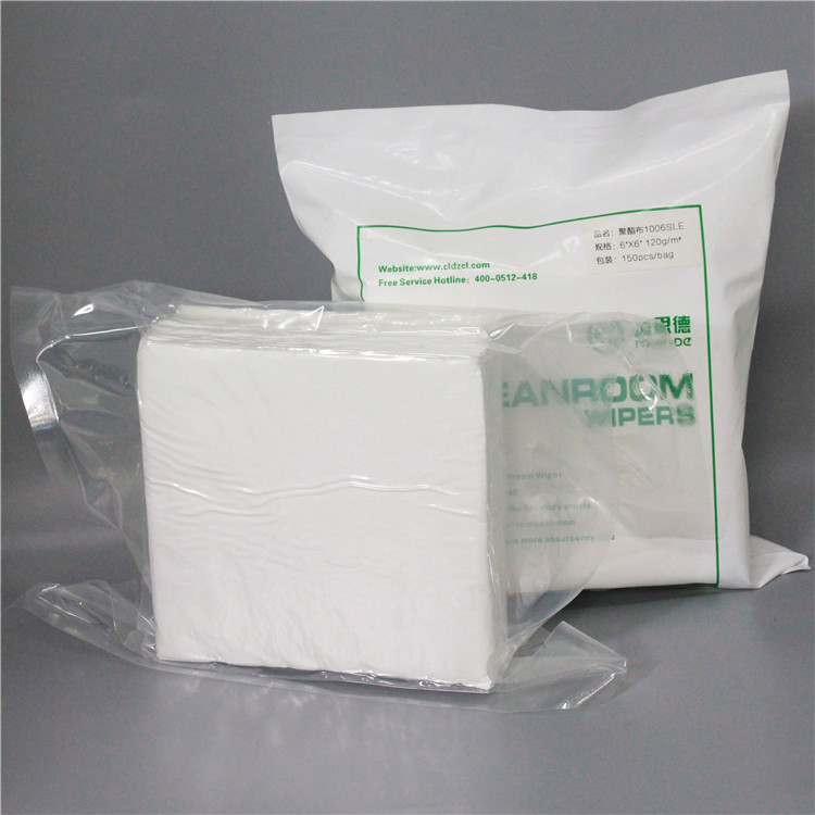 115g lint free 1006LE best clean cleanroom wiper Clean Class 1000 Laser Cutting Lint Free Polyester Cleanroom Wiper