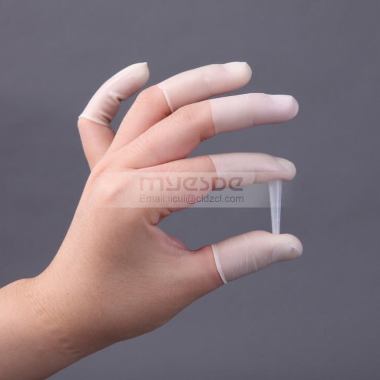 Industrial Latex Finger Cots White Finger Cots for Electronics