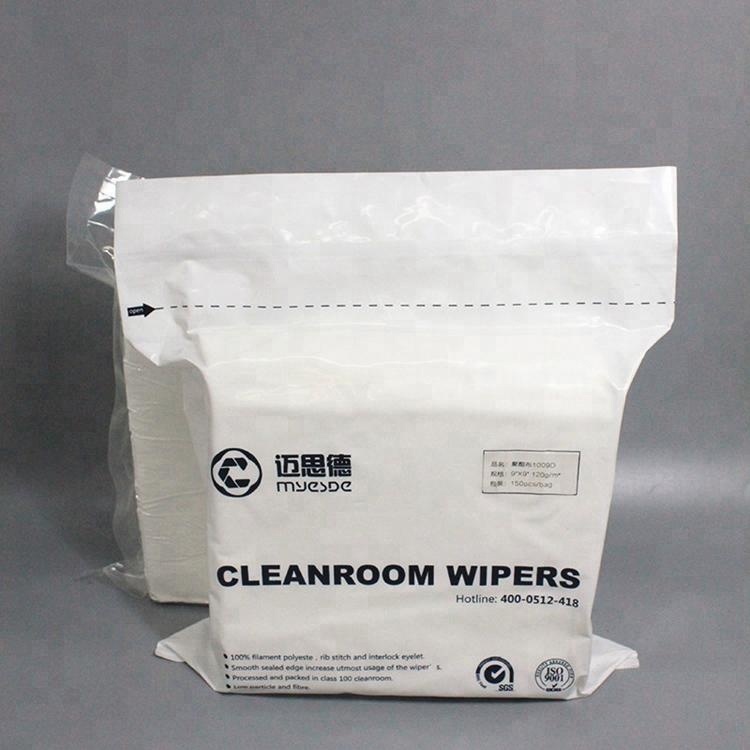 Good price 140g Disposable Cleanroom Wiper 100% Polyester Wiper 100% Polyester Clean Dry Wipes