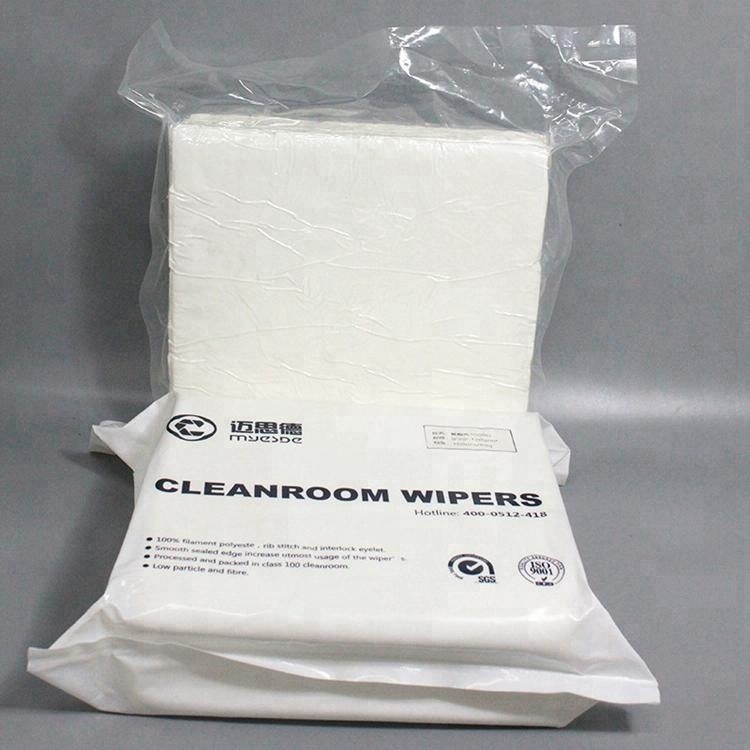 Eco-friendly Cleanroom Wiper Cloth Polyester Lint free Wipes With Reasonable Factory Price