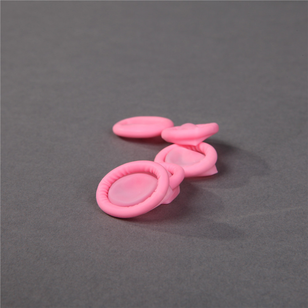 Malaysia dust free pink latex finger cots
