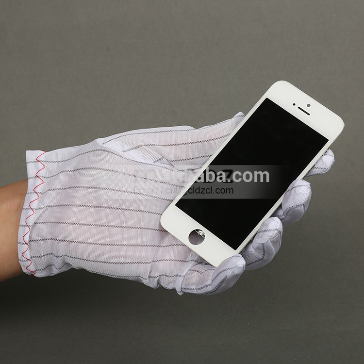 Electronics Work Anti-static ESD Useful Knitted Safety Gloves