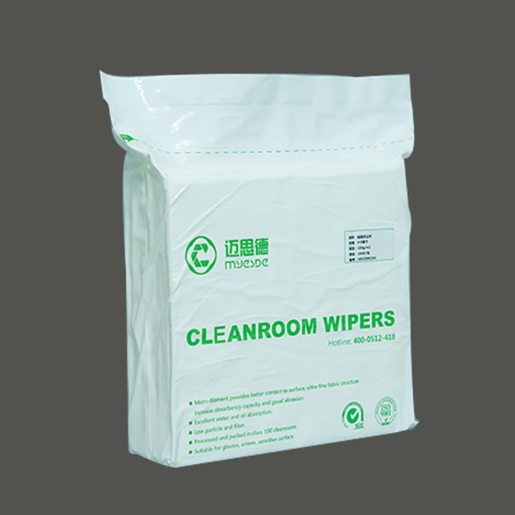 High quality 100% polyester with laser cutting edge cleanroom wipers